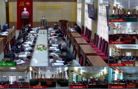 Hỗ trợ Huyện Yên Sơn vận hành hệ thống Truyền Hình Hội Nghị